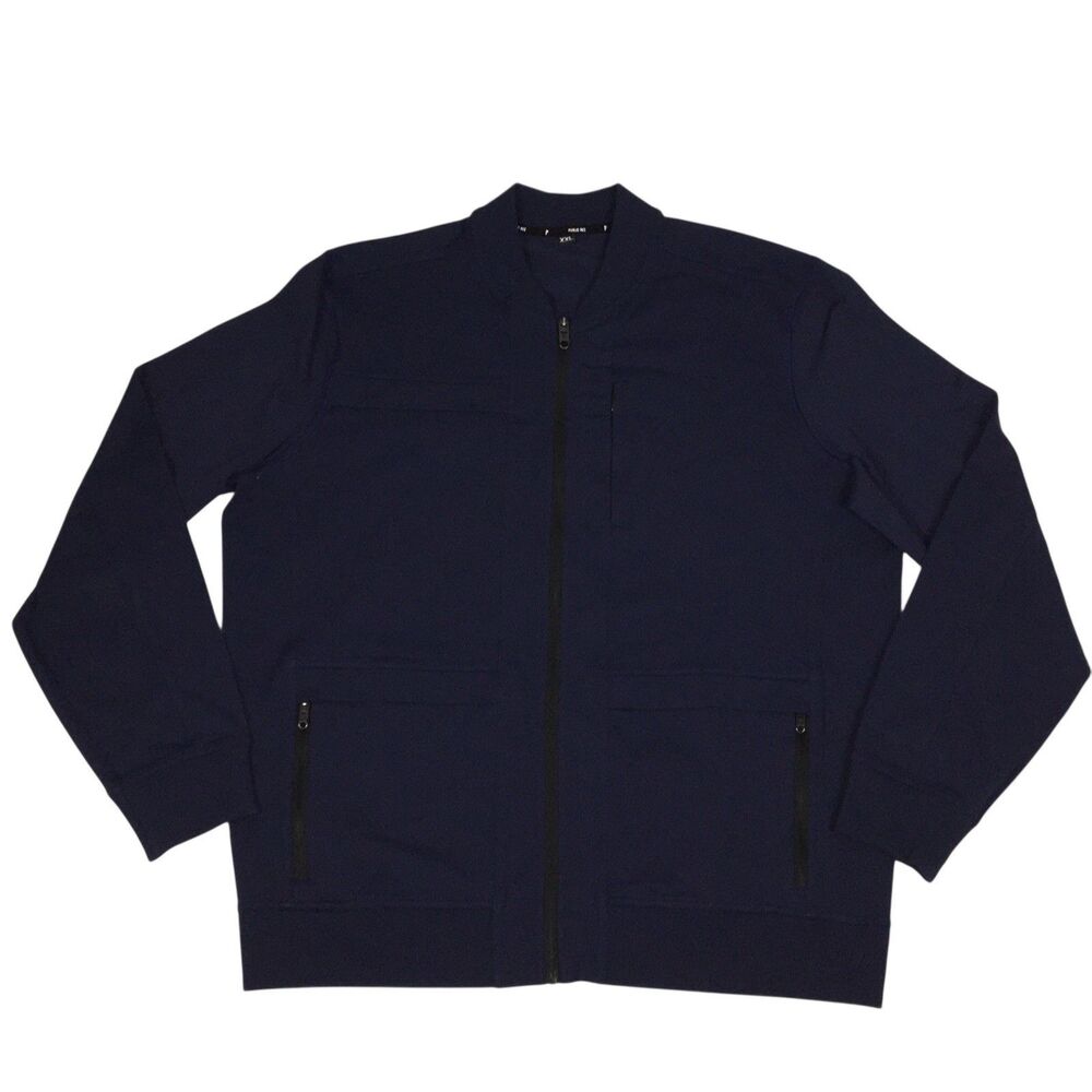 Public Rec Men’s Jacket  XXL Crosstown Bomber Full Zip Athletic Heather Blue 2XL